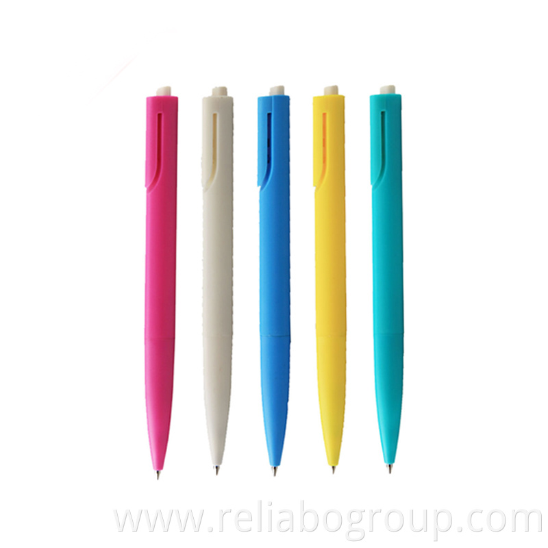 Click action solid plastic pen with a round shape design